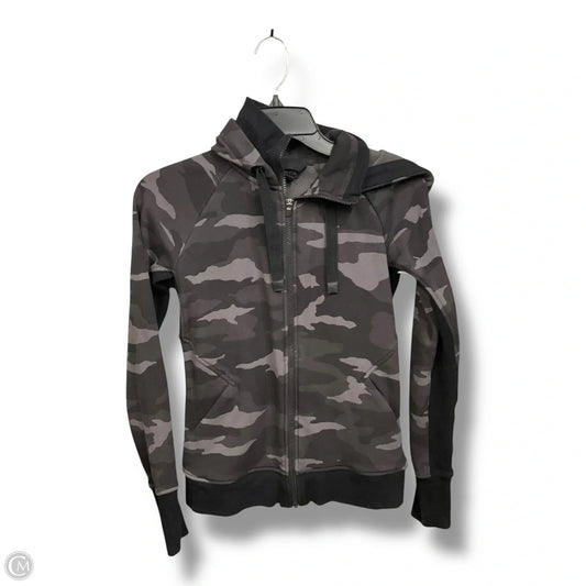 Athletic Jacket By Athleta In Camouflage Print, Size: Xs