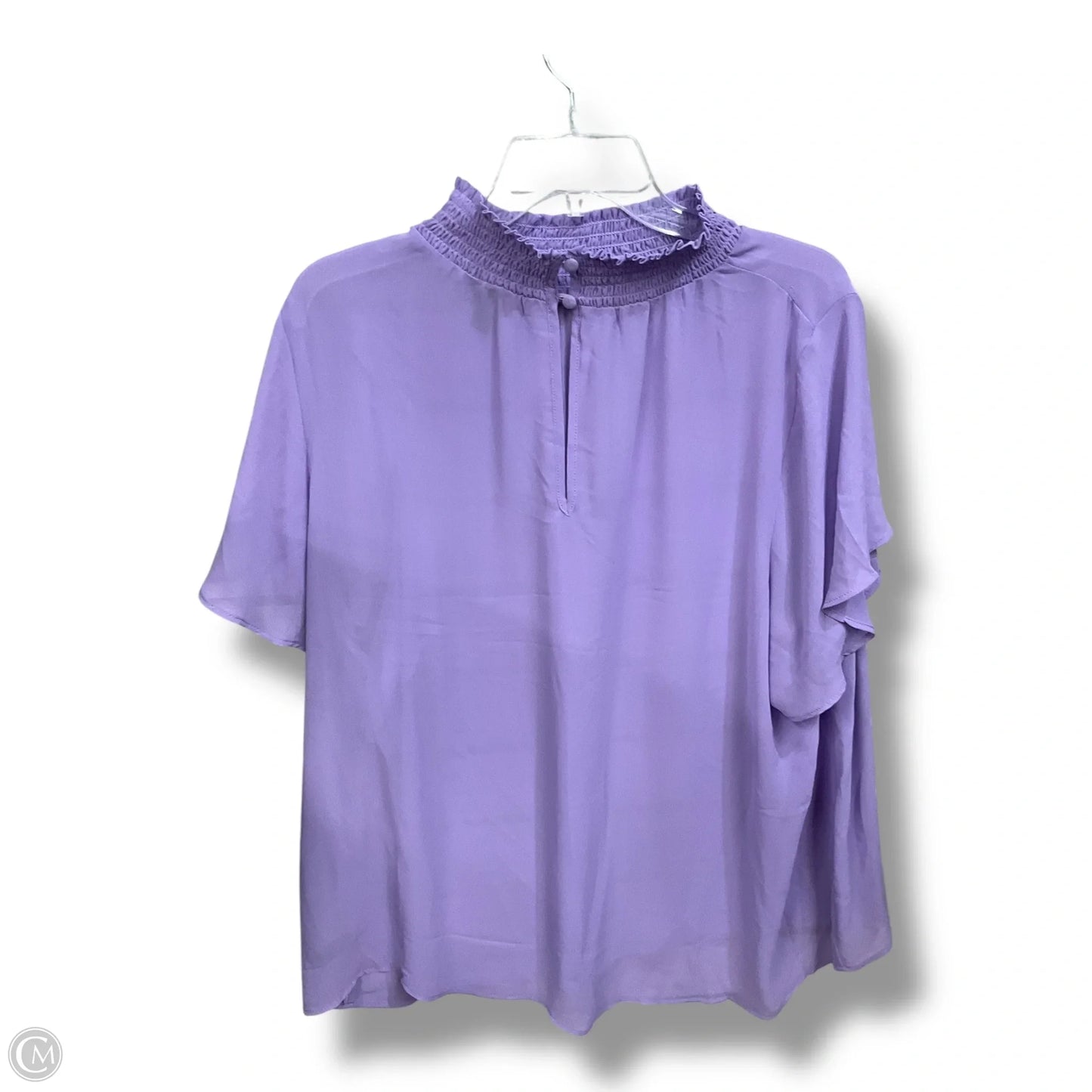 Top Short Sleeve By Torrid In Purple, Size: 2x