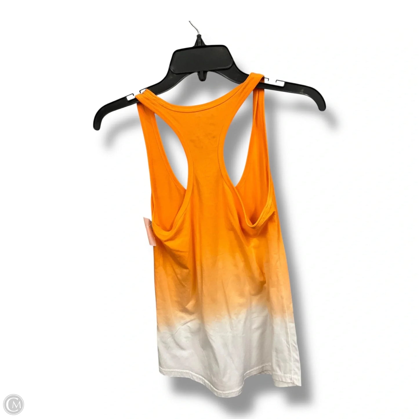 Athletic Tank Top By Nike Apparel In Orange & White, Size: Xs