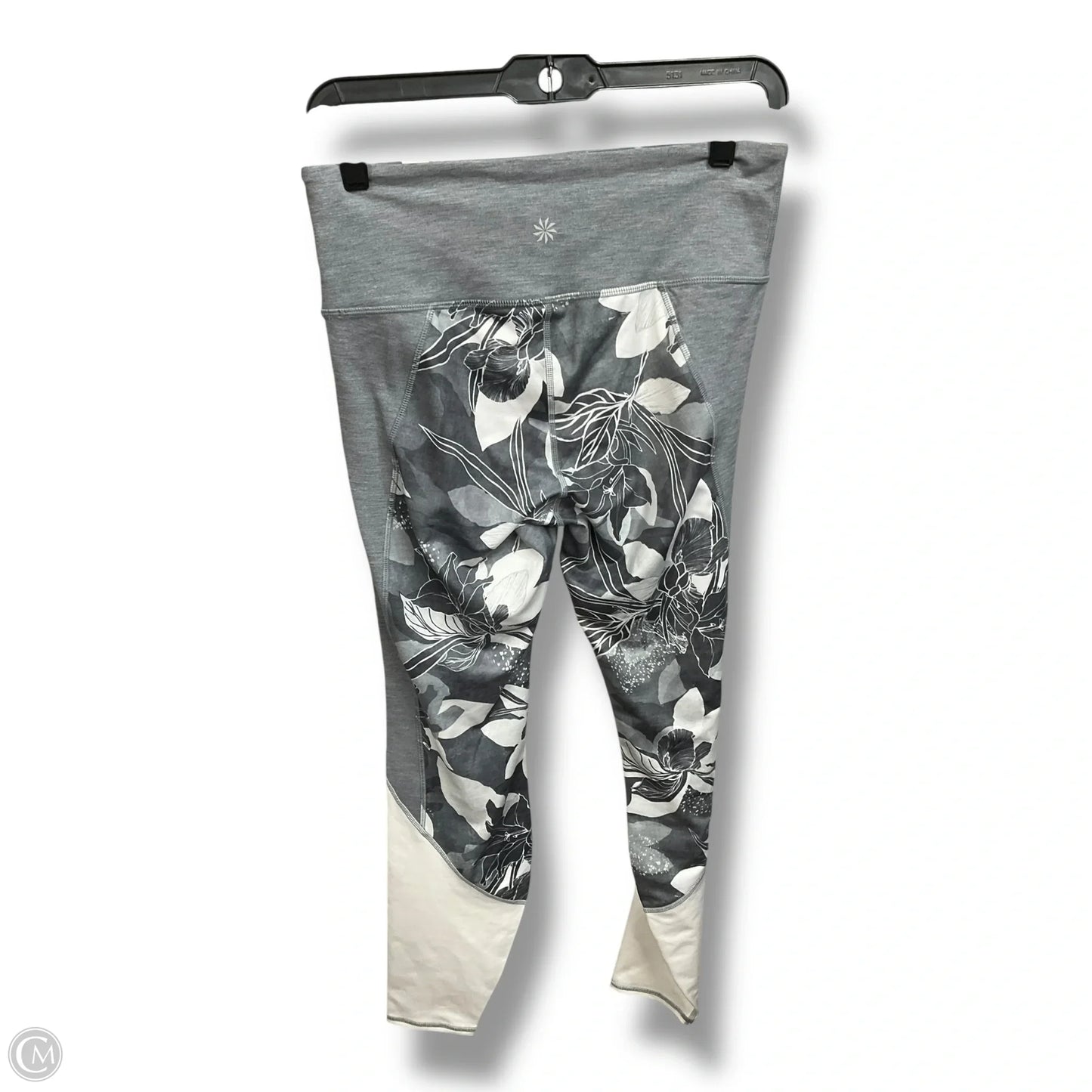 Athletic Capris By Athleta In Grey & White, Size: M