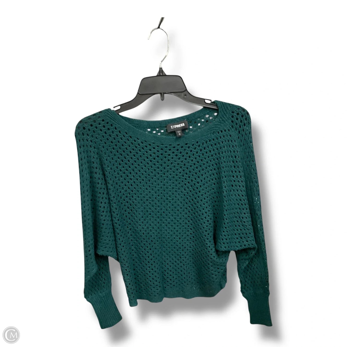 Top Long Sleeve By Express In Green, Size: M