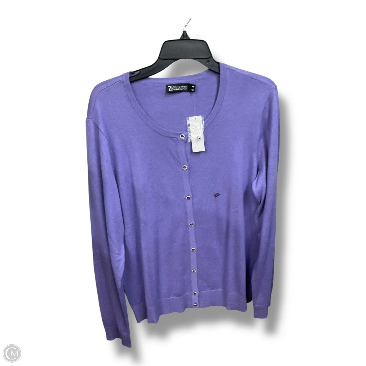Cardigan By New York And Co In Purple, Size: Xxl