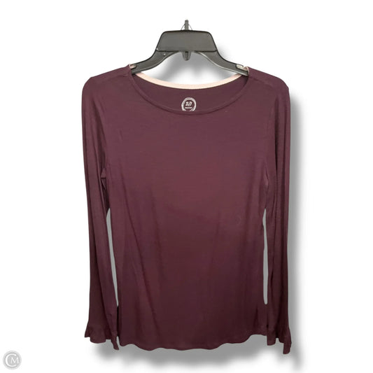 Top Long Sleeve By Maurices In Maroon, Size: Xs