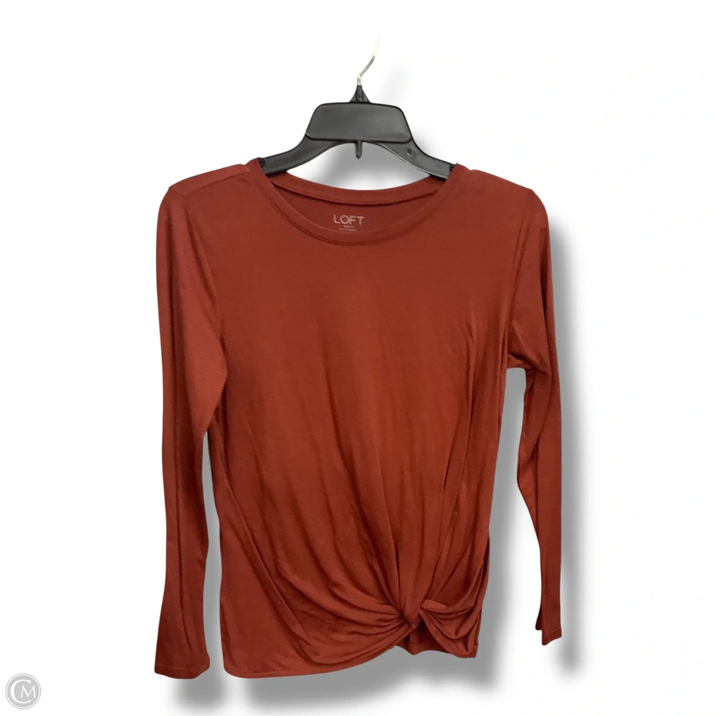 Top Long Sleeve By Loft In Brown, Size: S