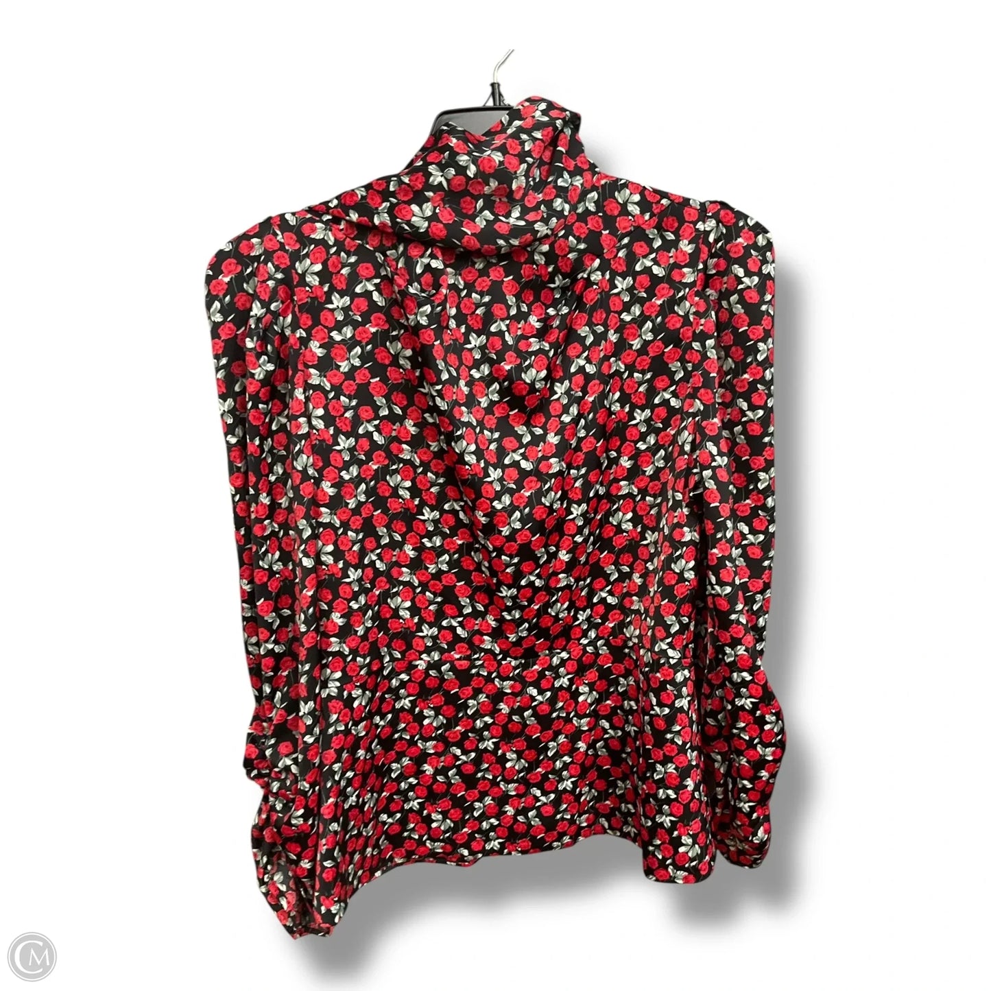 Blouse Long Sleeve By Zara In Floral Print, Size: S
