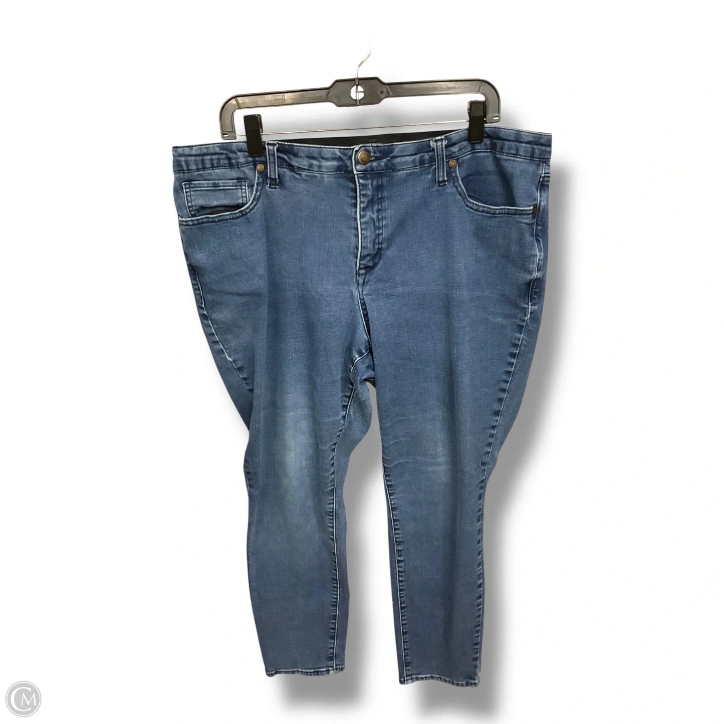 Jeans Straight By Woman Within In Blue Denim, Size: 20