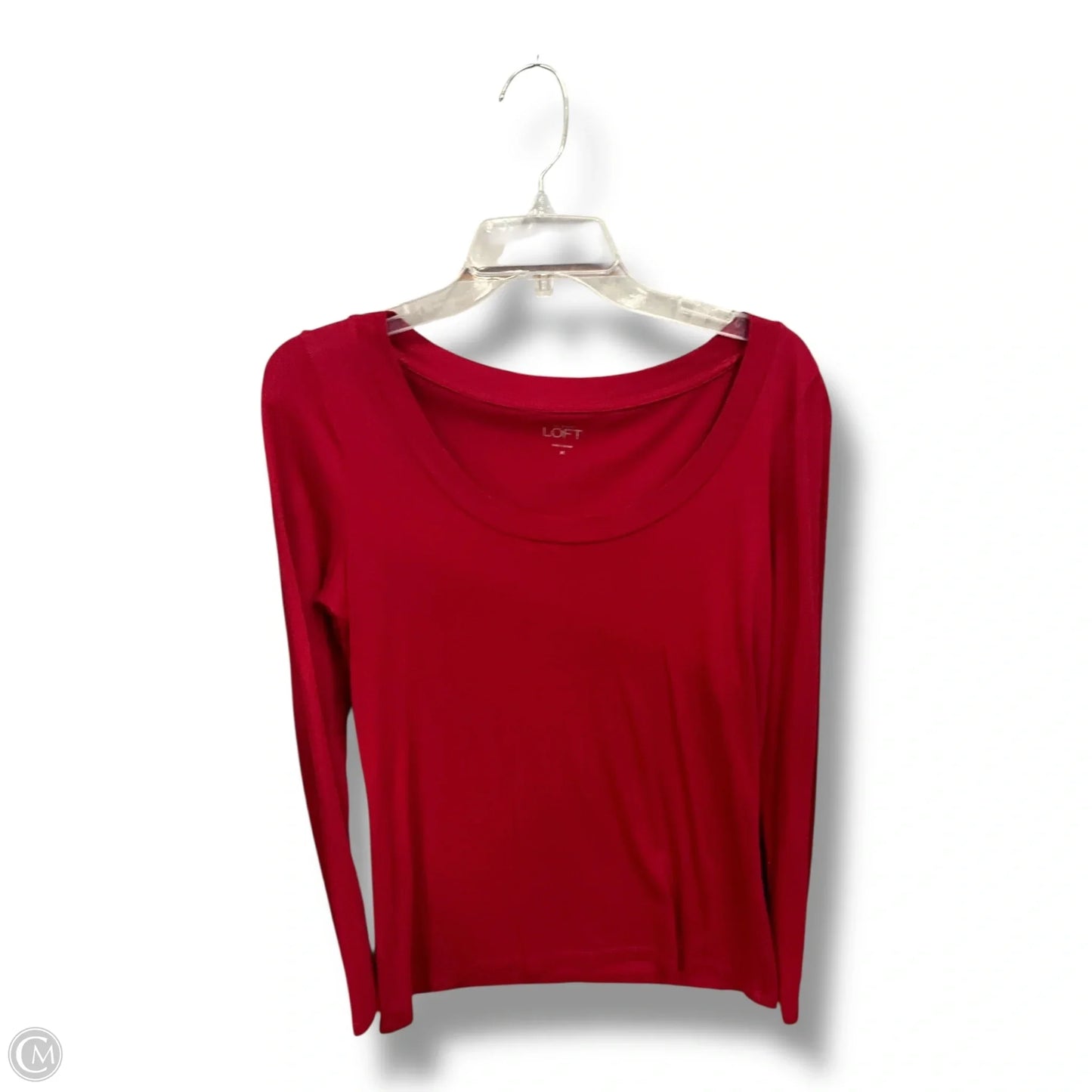 Top Long Sleeve By Loft In Red, Size: M
