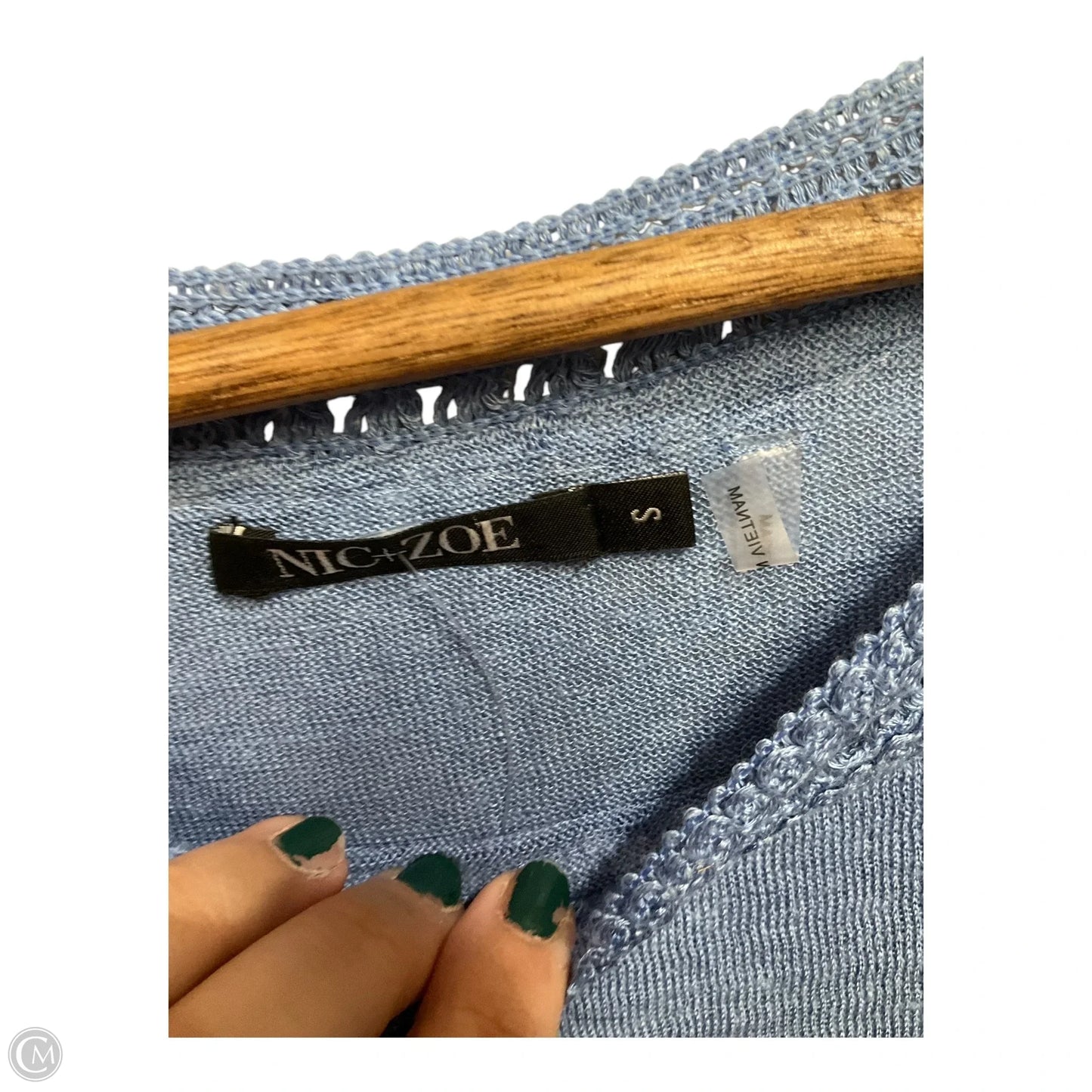 Top Sleeveless By Nic + Zoe In Blue, Size: S