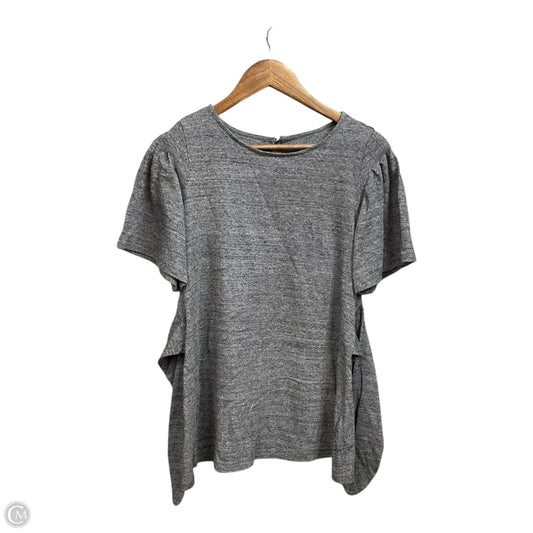 Top 3/4 Sleeve By Jessica Simpson Maternity In Grey, Size: S