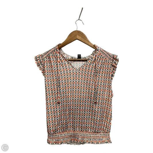 Top Sleeveless By Bcx In Geometric Pattern, Size: M