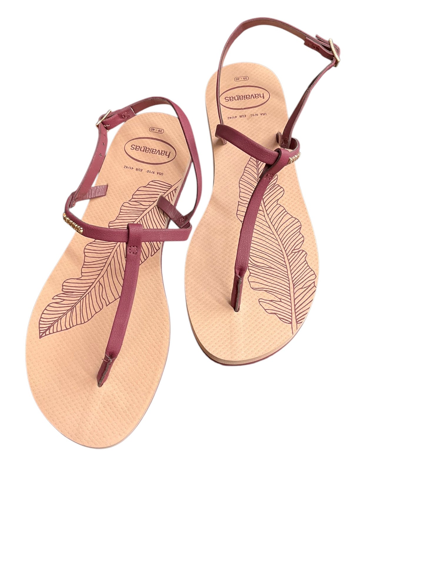 Sandals Flip Flops By Havaianas In Beige, Size: 9.5