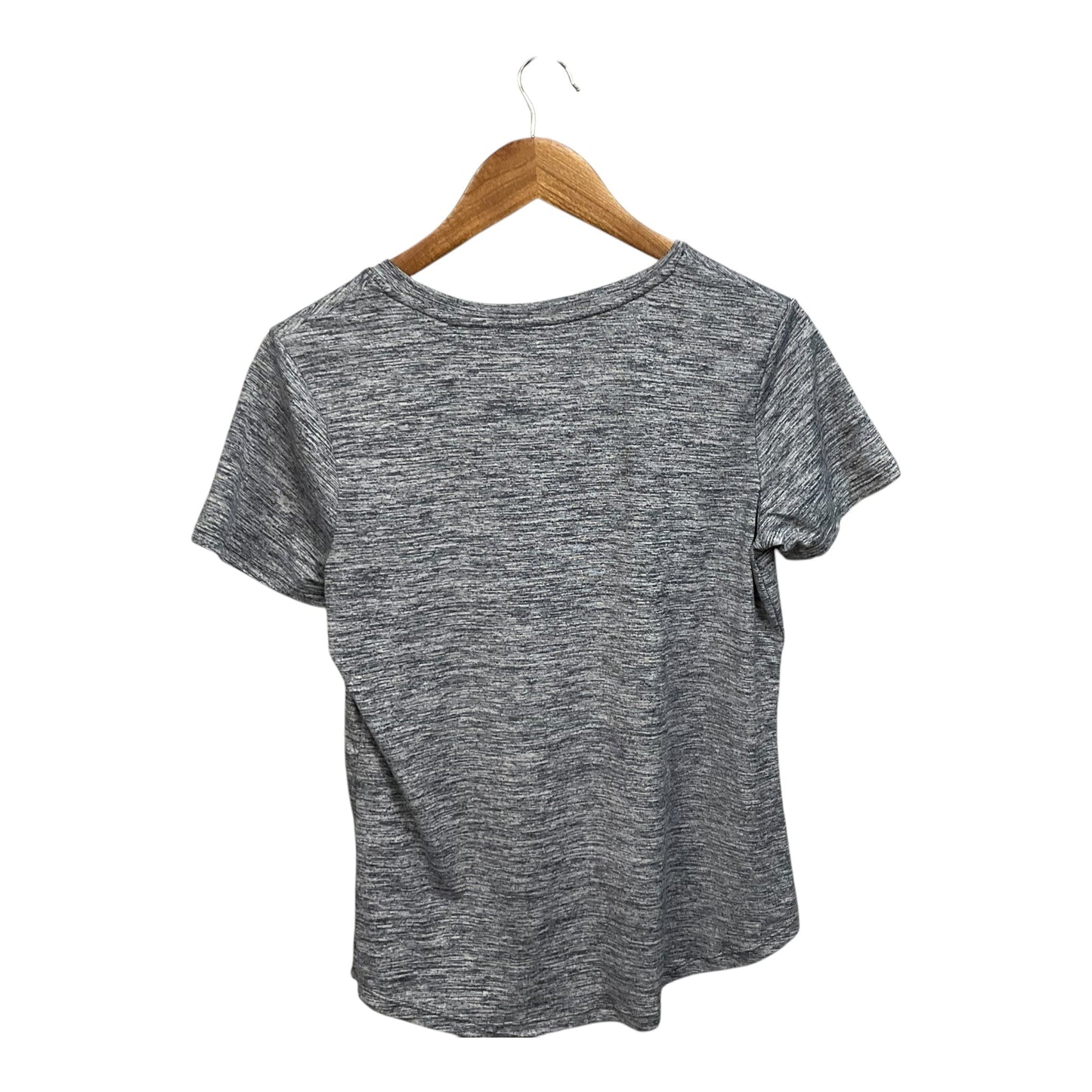 Athletic Top Short Sleeve By Jockey In Grey, Size: M