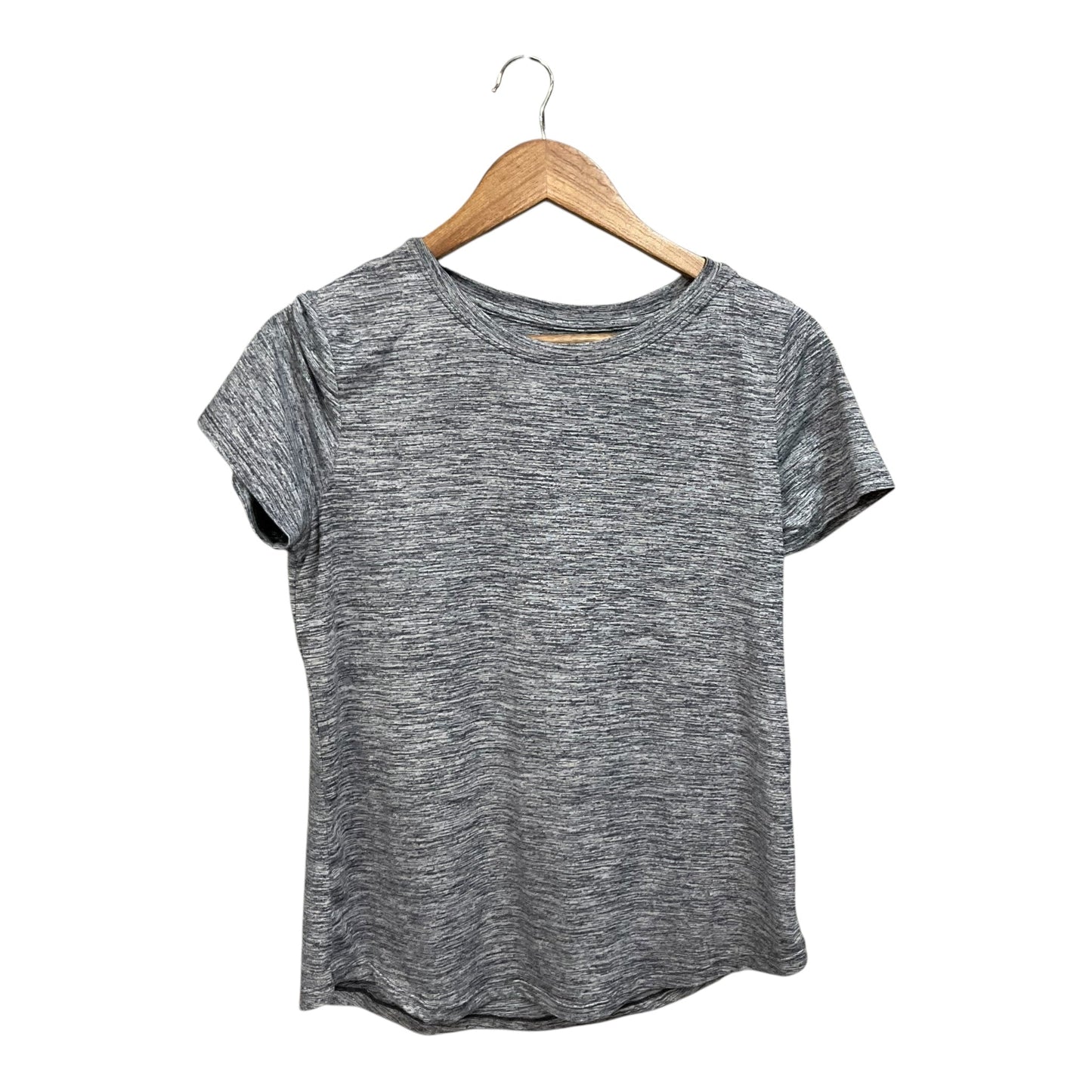 Athletic Top Short Sleeve By Jockey In Grey, Size: M