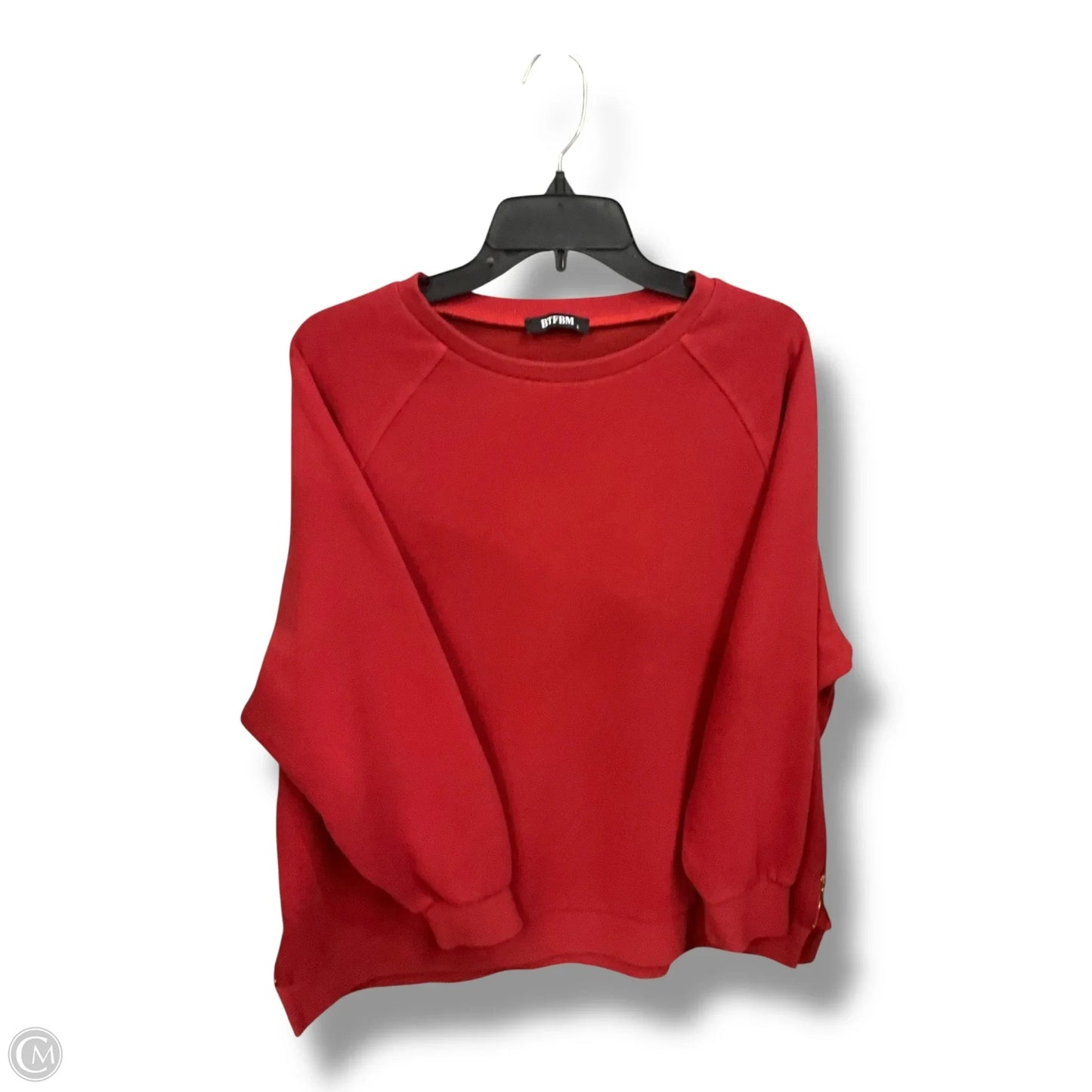 Sweatshirt Collar By Btfbm In Red, Size: L