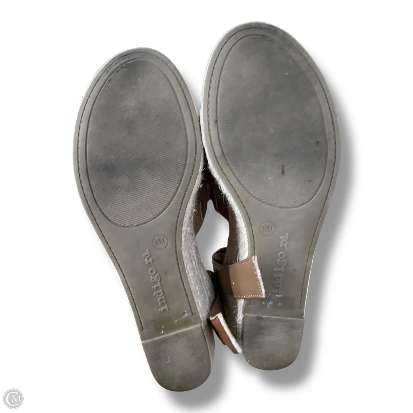 Sandals Heels Wedge By Indigo Rd In Brown, Size: 8