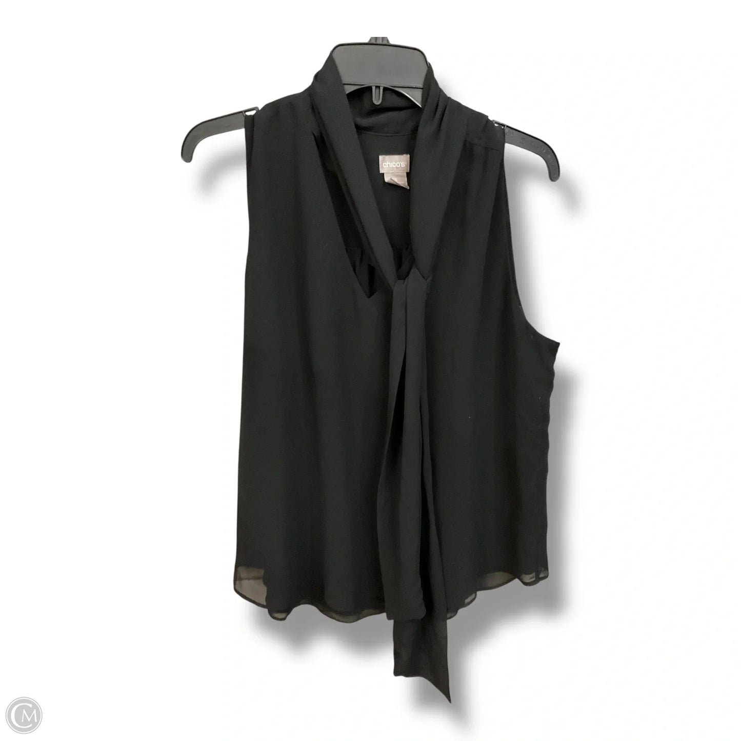 Top Sleeveless By Chicos In Black, Size: Xl