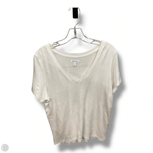 Top Short Sleeve Basic By Nordstrom In White, Size: Xxl