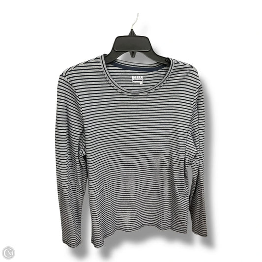 Top Long Sleeve Basic By Basic Editions In Striped Pattern, Size: L