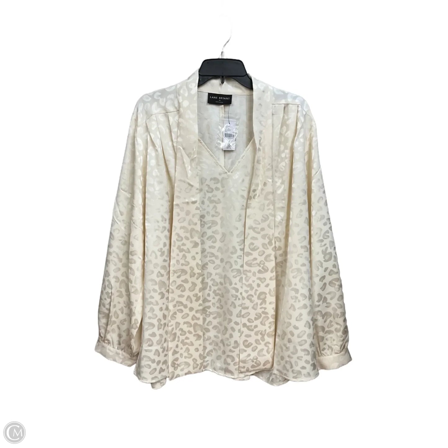 Blouse Long Sleeve By Lane Bryant In Animal Print, Size: 3x