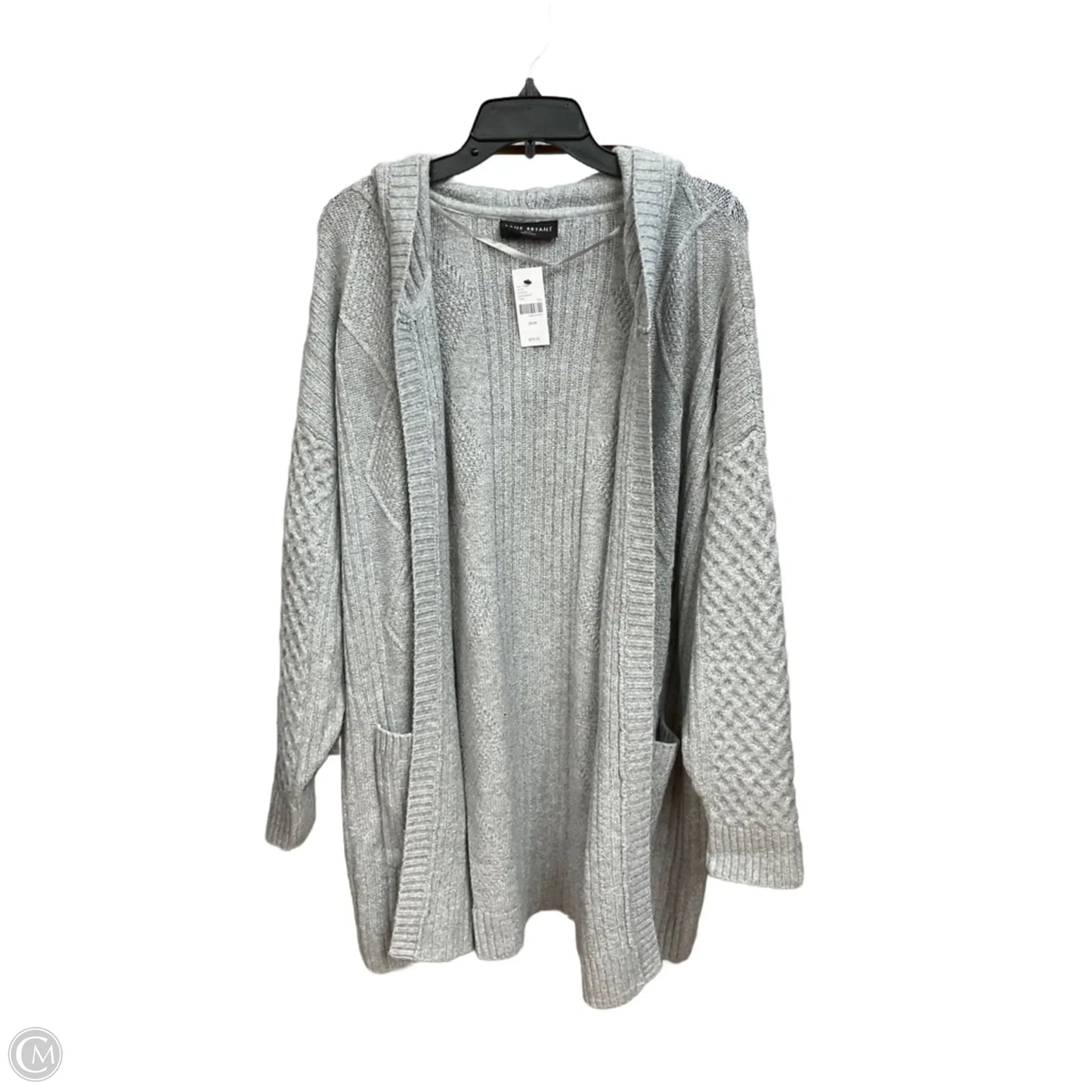 Cardigan By Lane Bryant In Grey, Size: 3x