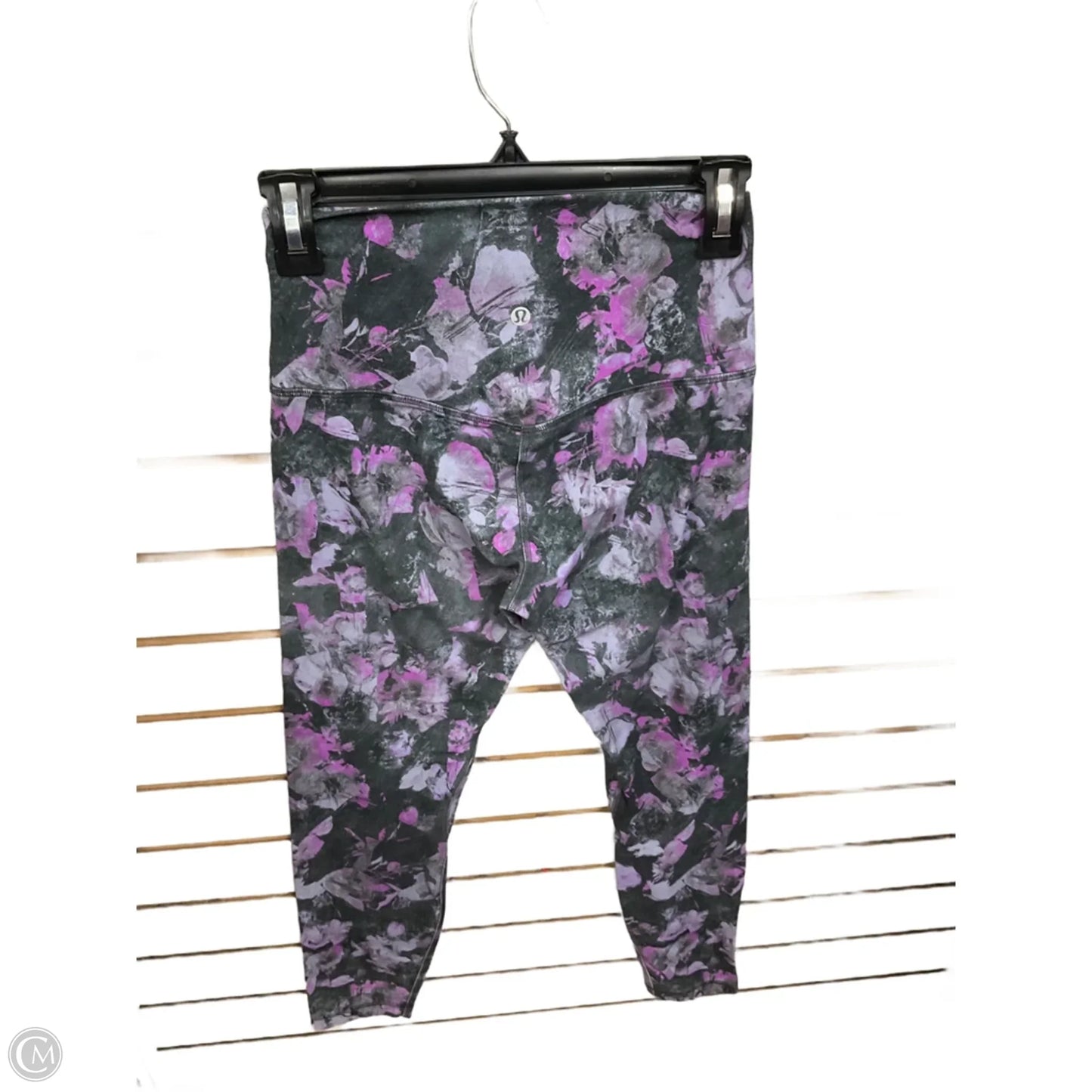 Athletic Leggings By Lululemon In Floral Print, Size: M