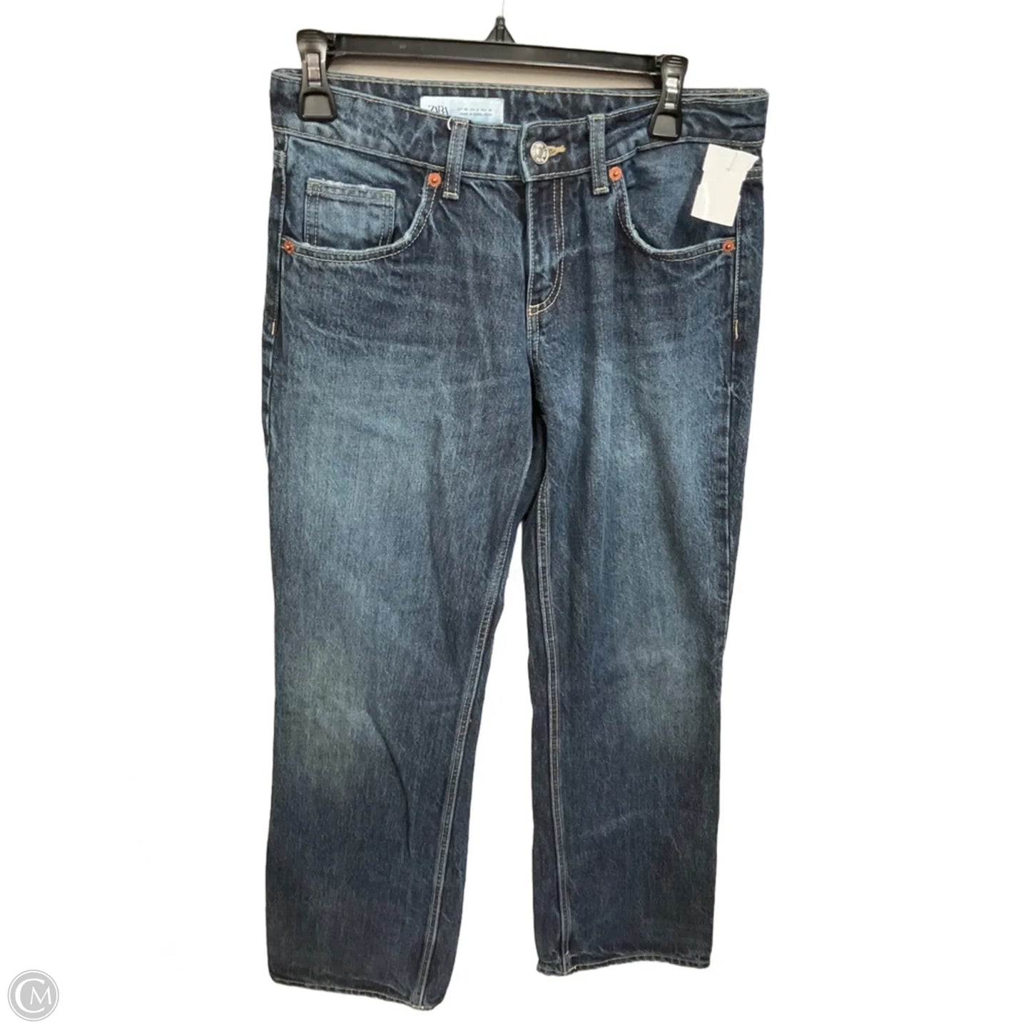 Jeans Boot Cut By Zara In Navy, Size: 4