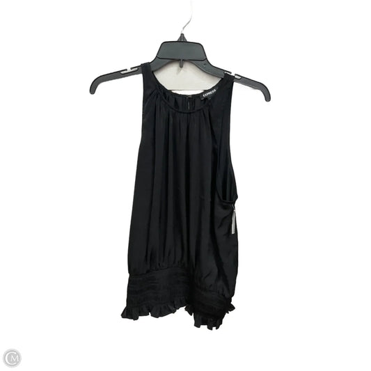 Top Sleeveless Basic By Express In Black, Size: L