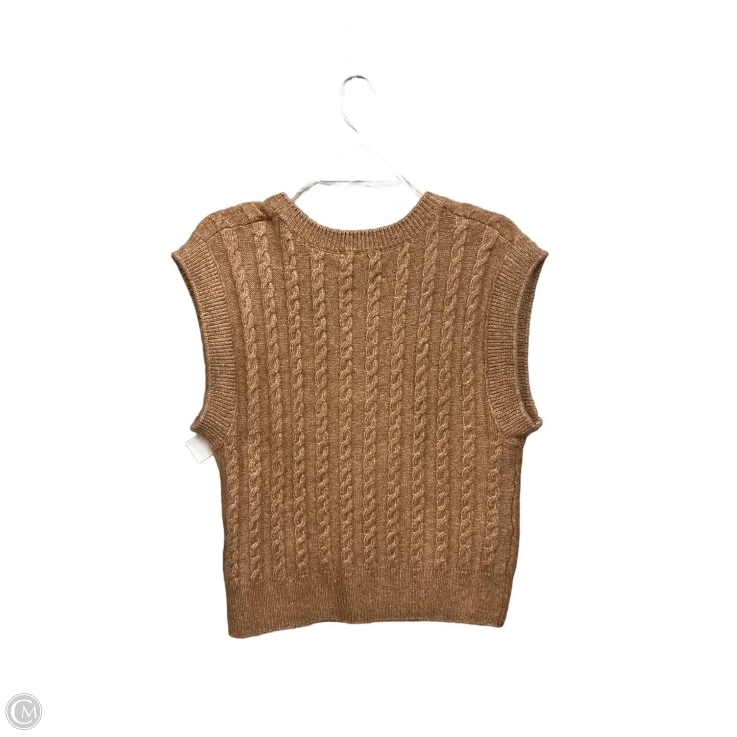 Vest Sweater By Cupcakes And Cashmere In Brown, Size: S