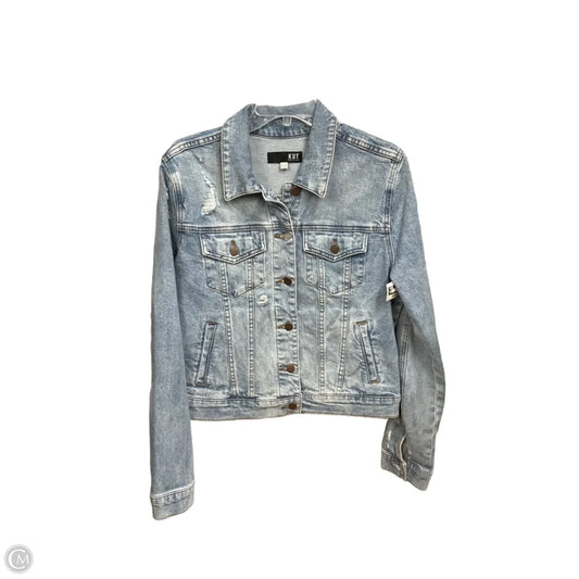Jacket Denim By Kut In Blue Denim, Size: L
