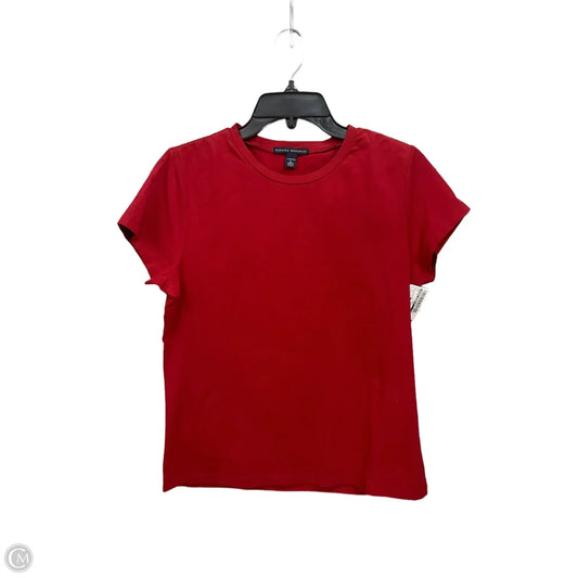 Top Short Sleeve By Banana Republic In Red, Size: L