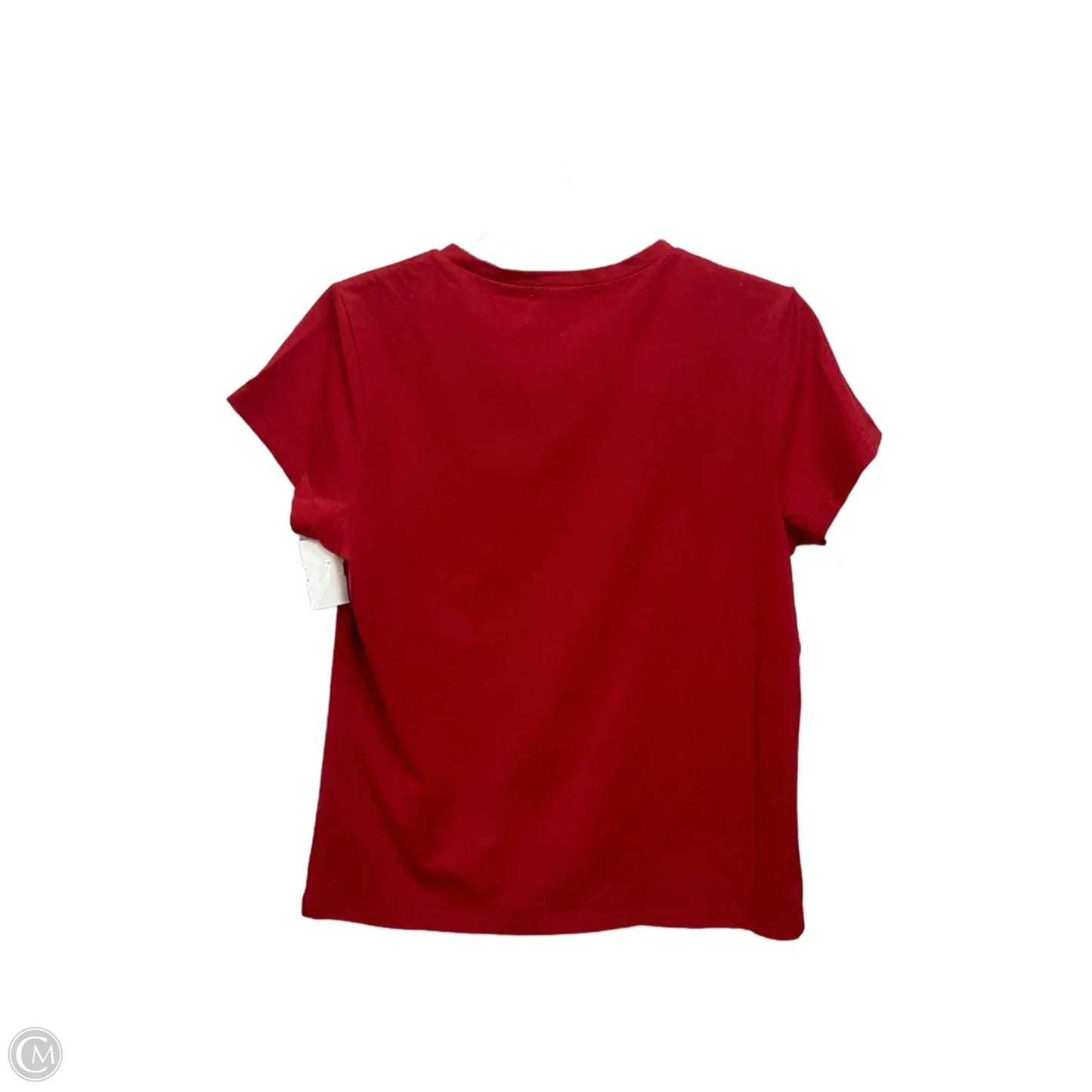 Top Short Sleeve By Banana Republic In Red, Size: L