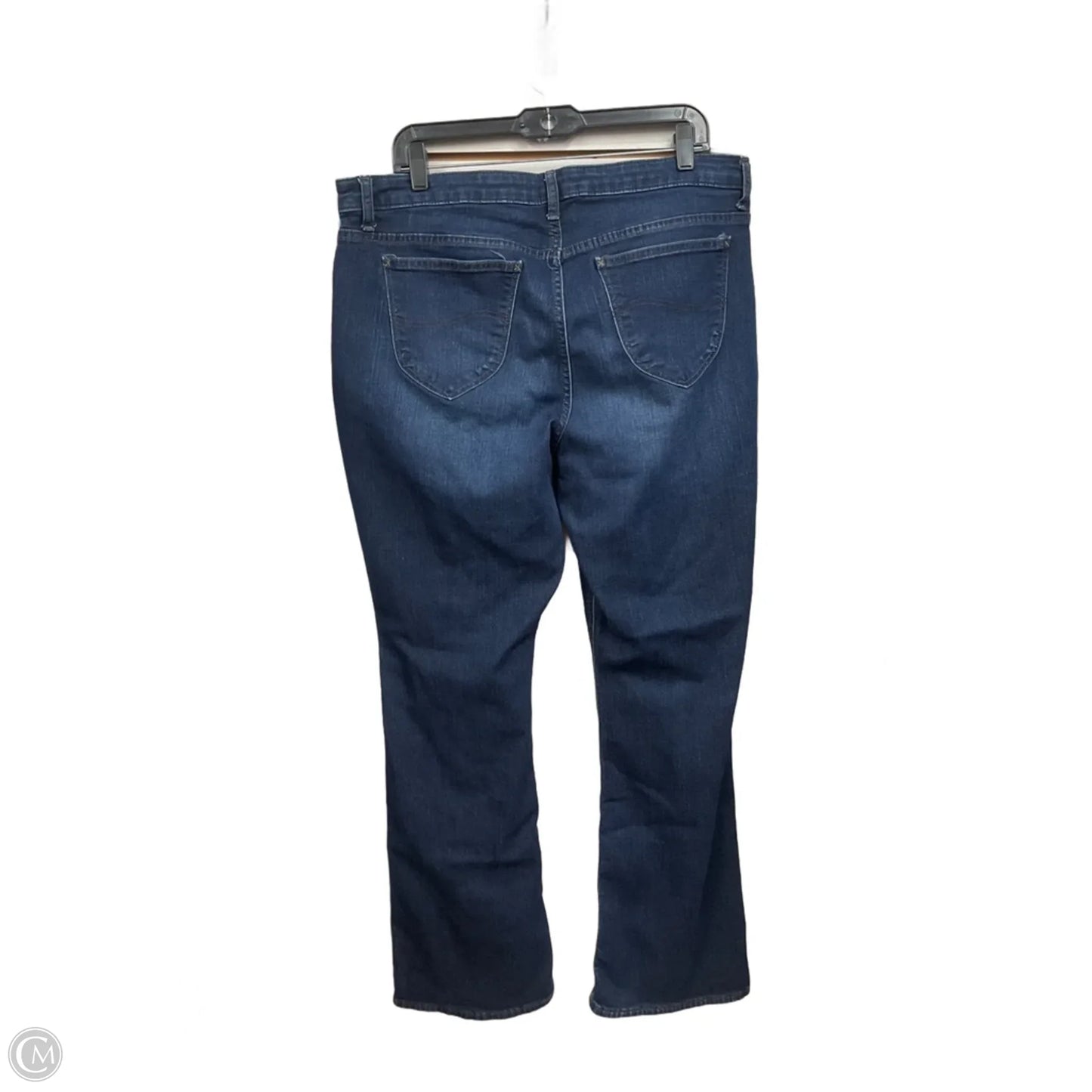 Jeans Boot Cut By Lee In Blue Denim, Size: 18