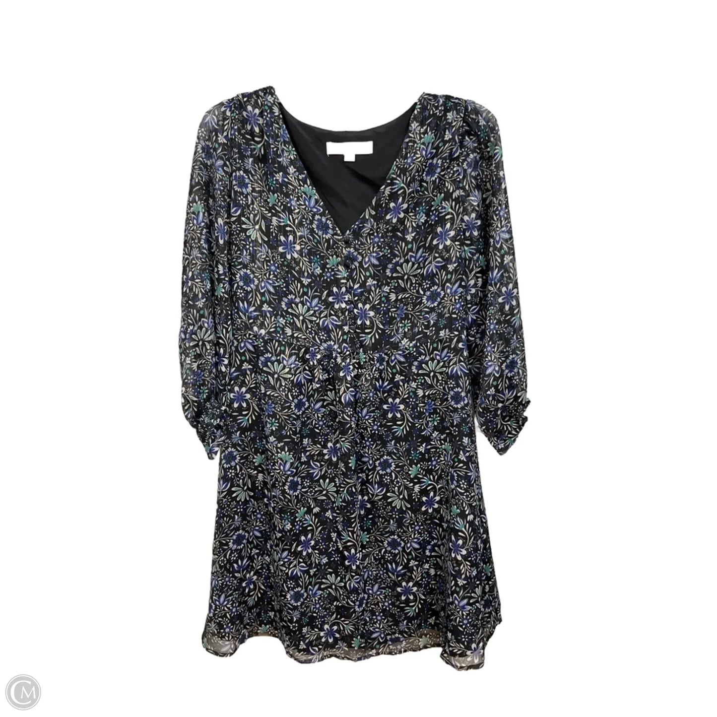 Dress Party Short By Loft In Floral Print, Size: S