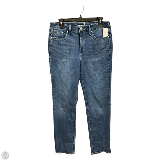 Jeans Straight By Seven 7 In Blue Denim, Size: 10