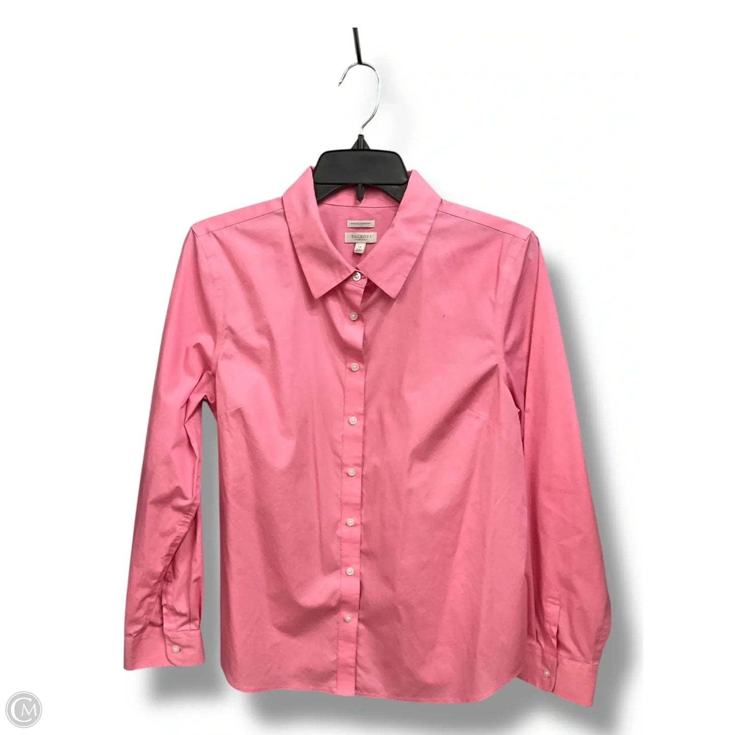 Blouse Long Sleeve By Talbots In Pink, Size: Lp