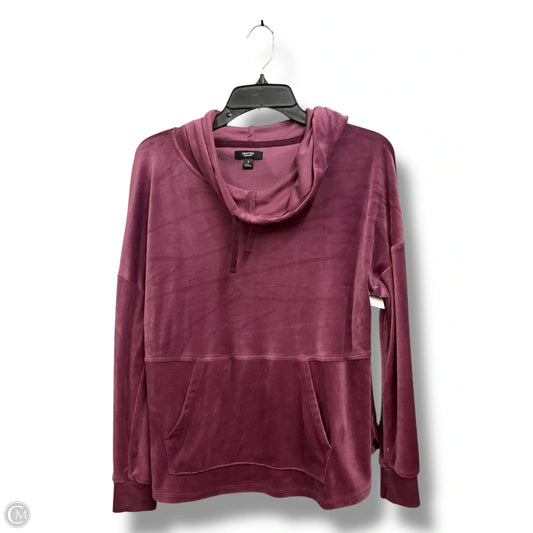 Athletic Sweatshirt Hoodie By Simply Vera In Mauve, Size: S