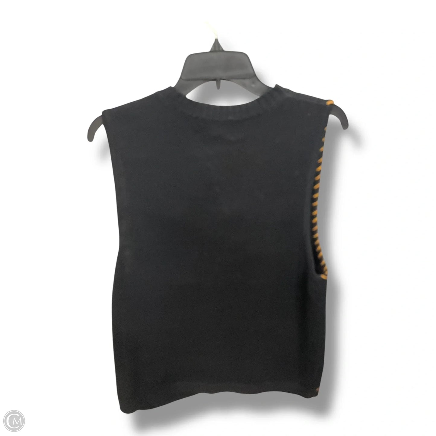 Vest Sweater By Clothes Mentor In Black, Size: M
