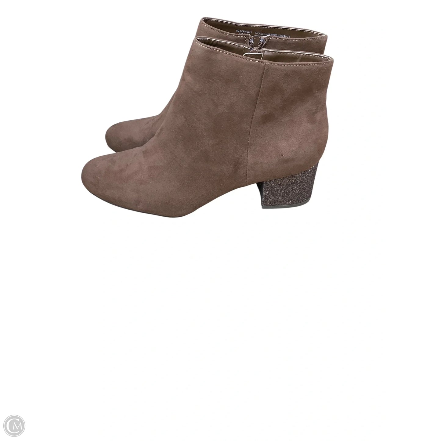 Boots Ankle Heels By Clothes Mentor In Tan, Size: 9