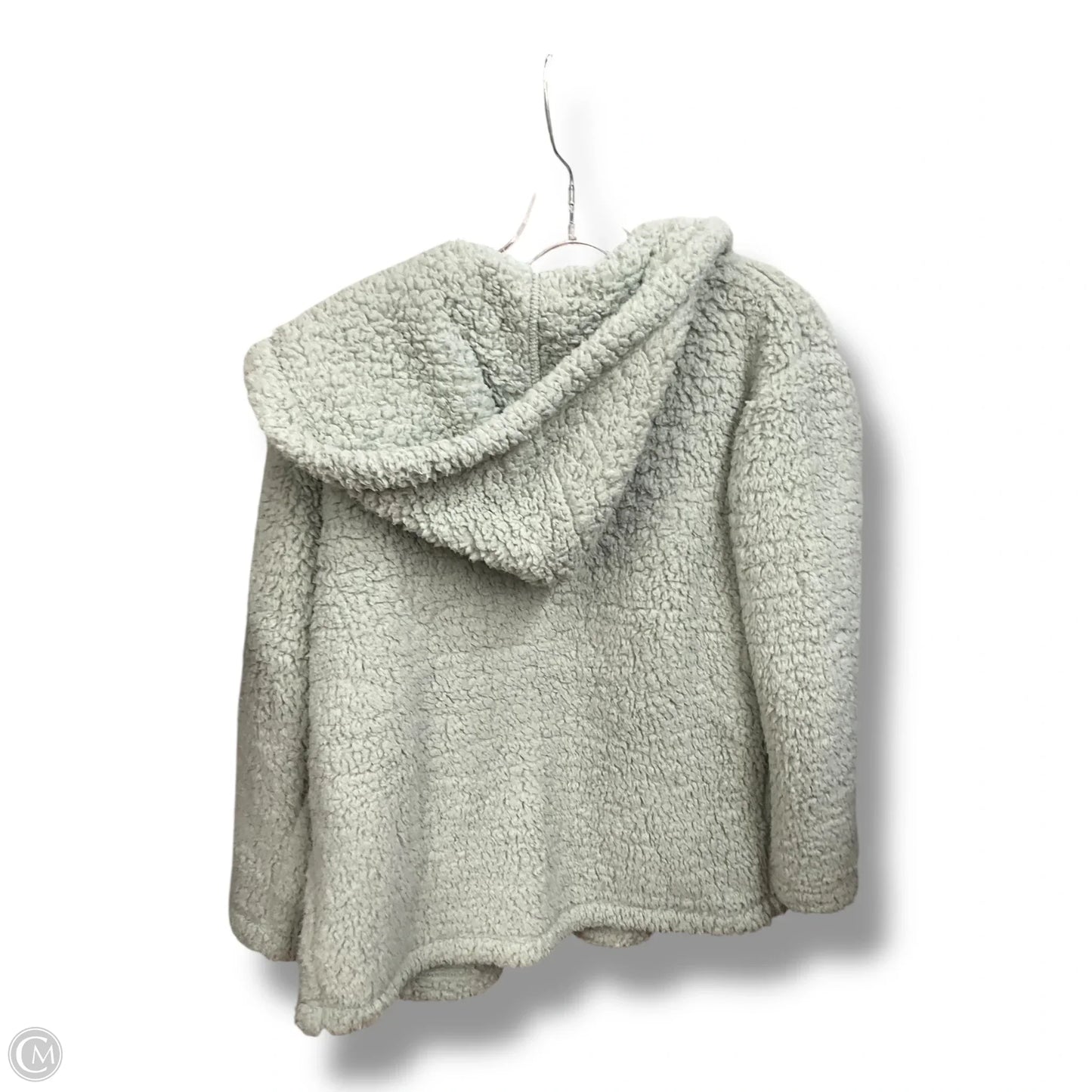 Jacket Faux Fur & Sherpa By Eddie Bauer In Green, Size: S