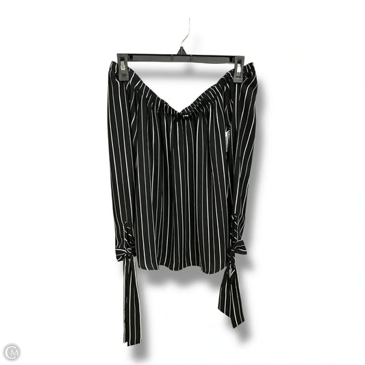 Top 3/4 Sleeve By Active Usa In Striped Pattern, Size: M