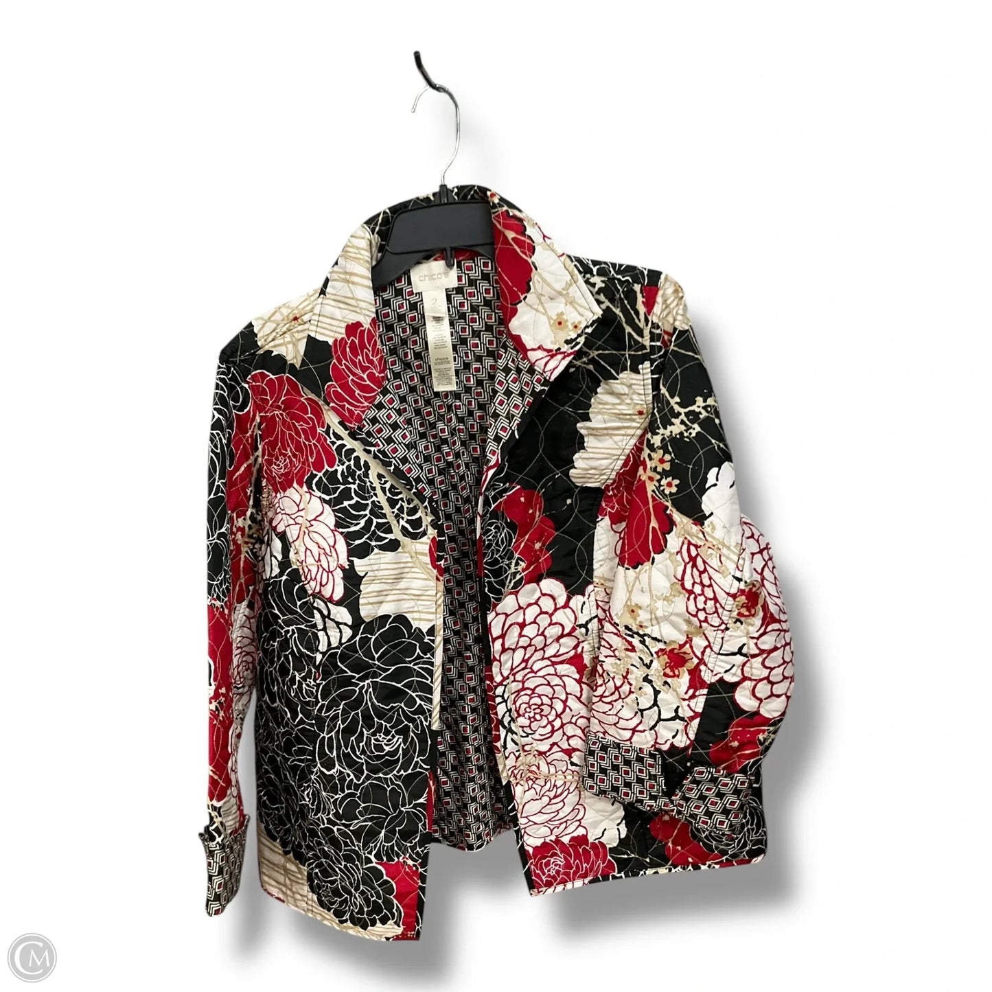 Blazer By Chicos In Multi-colored, Size: L