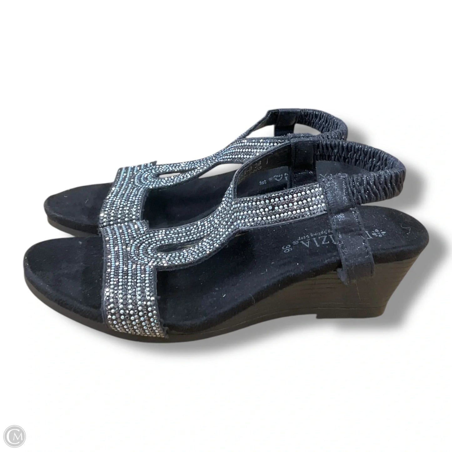 Shoes Heels Wedge By Cmc In Black, Size: 6