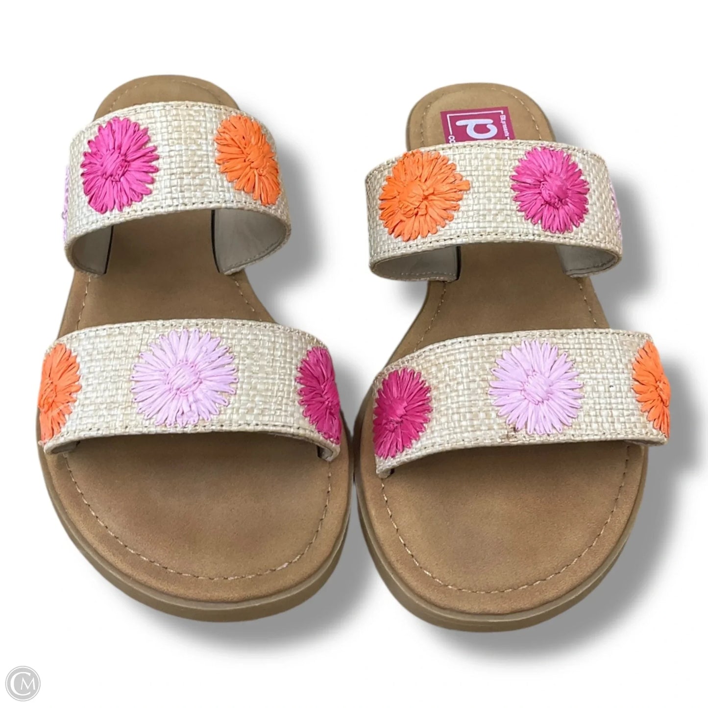 Sandals Flats By Cmc In Floral Print, Size: 6