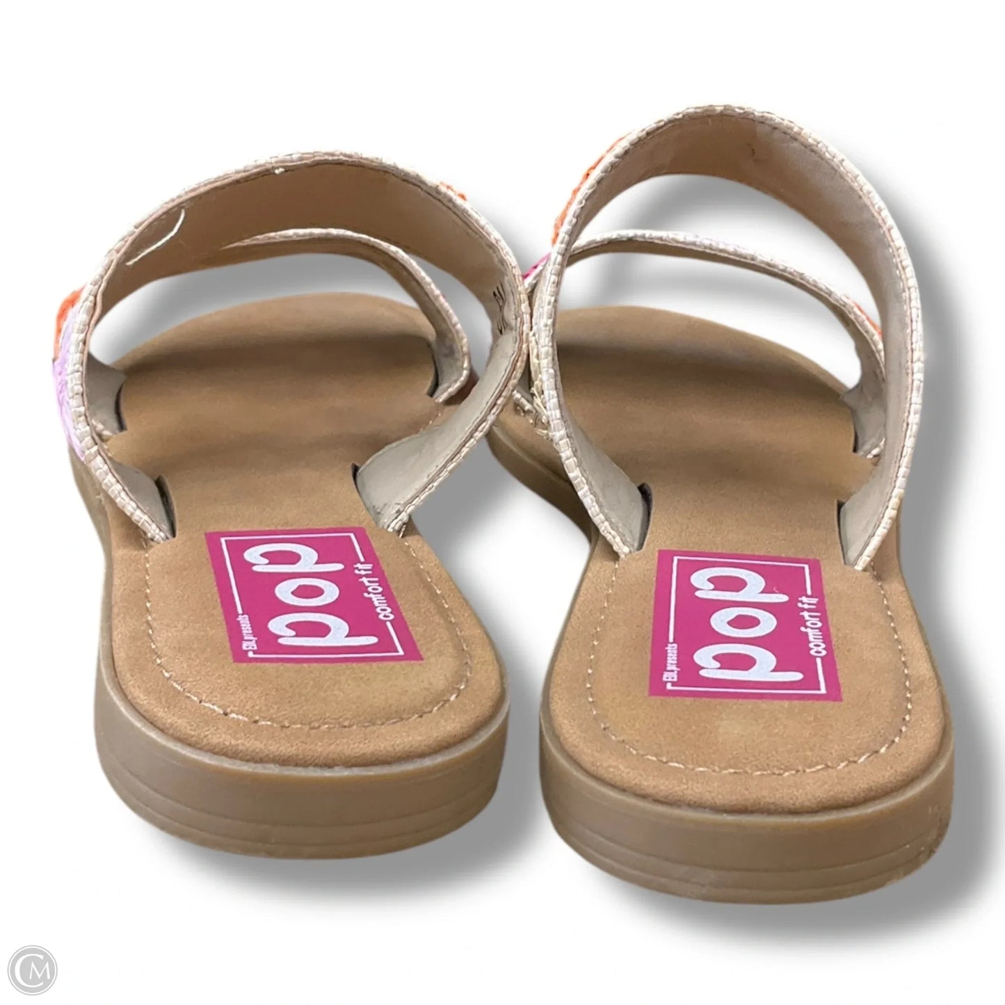 Sandals Flats By Cmc In Floral Print, Size: 6