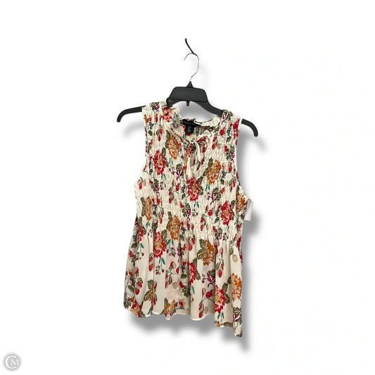 Top Sleeveless By Cynthia Rowley In Floral Print, Size: S