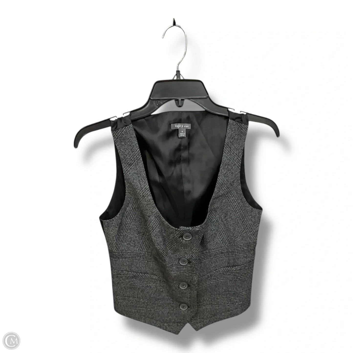 Vest Other By Apt 9 In Grey, Size: S