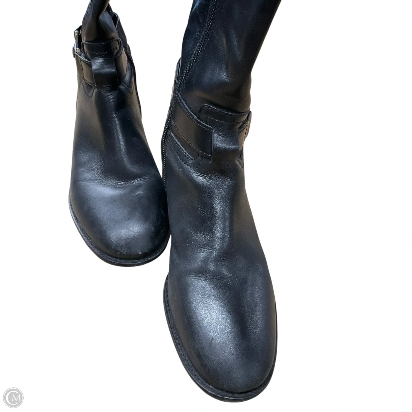 Boots Mid-calf Flats By Talbots In Black, Size: 7