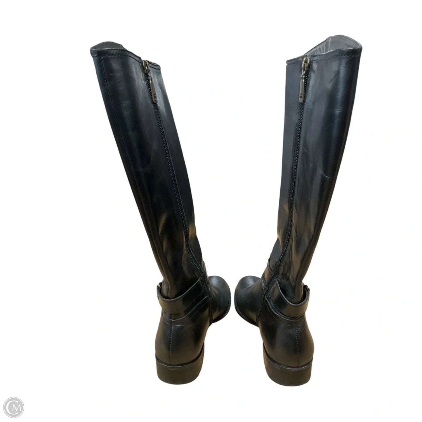 Boots Mid-calf Flats By Talbots In Black, Size: 7