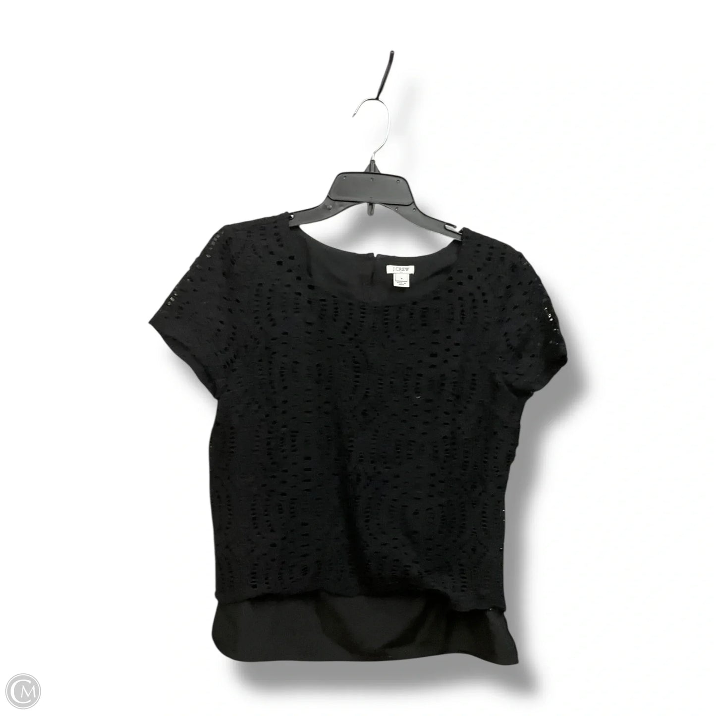 Top Short Sleeve By J. Crew In Black, Size: M