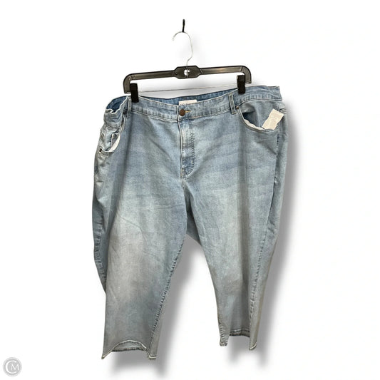 Jeans Wide Leg By Lane Bryant In Blue Denim, Size: 4x
